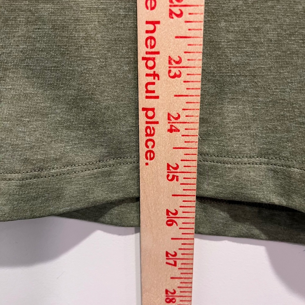 Lululemon Mens Evolution Polo Shirt Heathered Olive Green Short Sleeve Size S - Picture 7 of 7